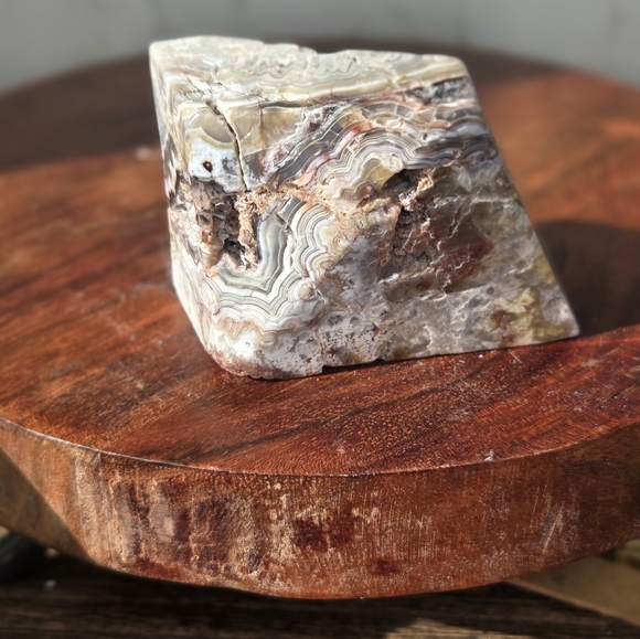 druzy Other - Mexican Lace Agate Freeform Flame Crystal